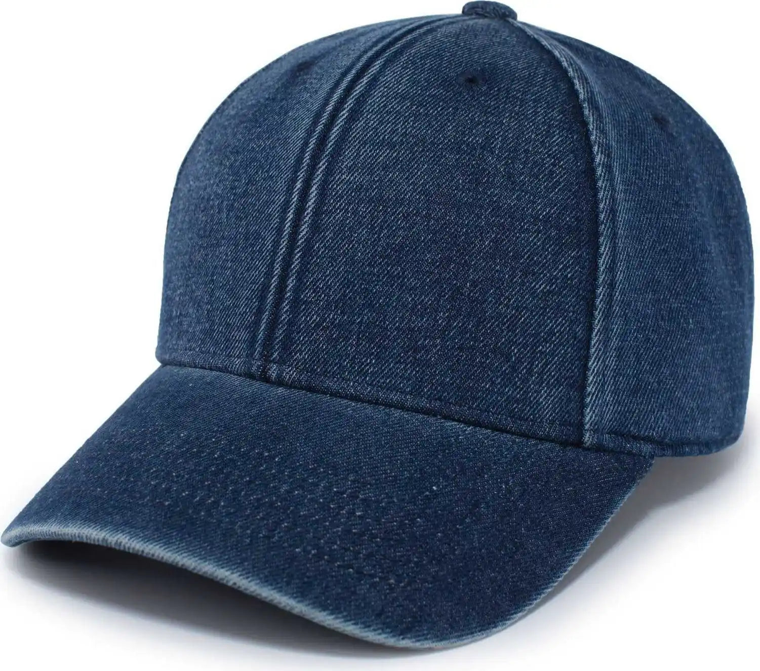 Pacific Headwear P207 Hybrid Denim Dad Cap - Navy Wash - 7’’ - 7 7/8’’