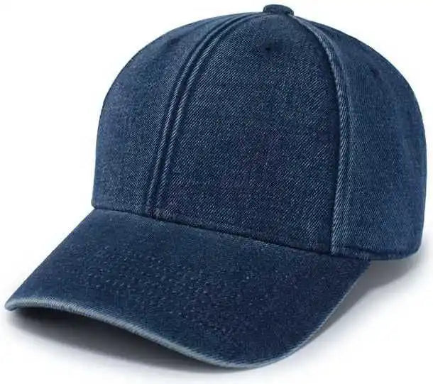 Pacific Headwear P207 Hybrid Denim Dad Cap - Navy Wash - 7’’ - 7 7/8’’