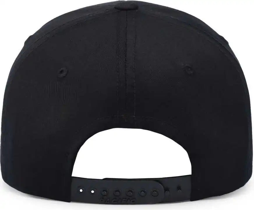 Pacific Headwear P208 Hybrid Snapback Dad Cap - Black - 7’’ - 7 7/8’’