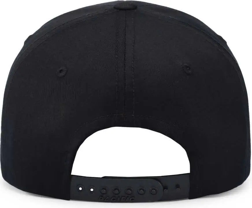 Pacific Headwear P208 Hybrid Snapback Dad Cap - Black - 7’’ - 7 7/8’’