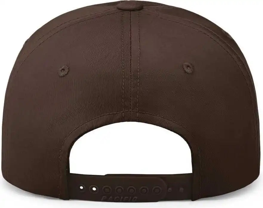 Pacific Headwear P208 Hybrid Snapback Dad Cap - Brown - 7’’ - 7 7/8’’