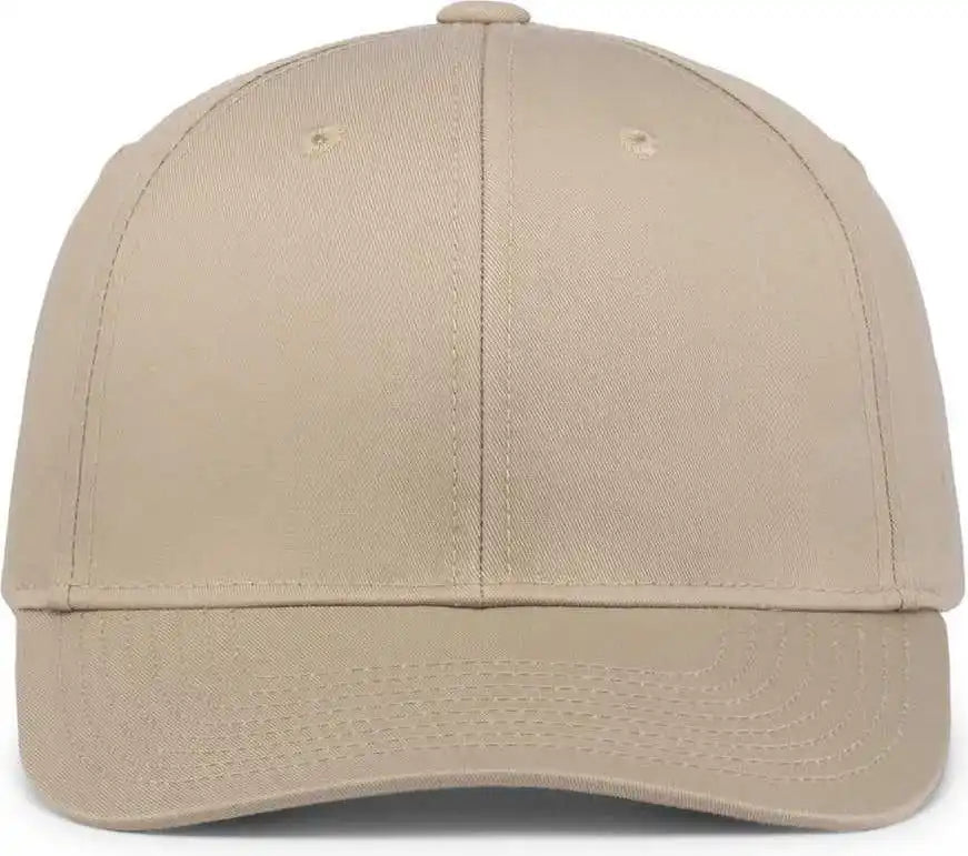 Pacific Headwear P208 Hybrid Snapback Dad Cap - Khaki - 7’’ - 7 7/8’’