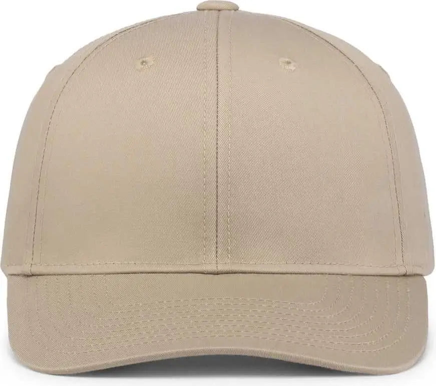 Pacific Headwear P208 Hybrid Snapback Dad Cap - Khaki