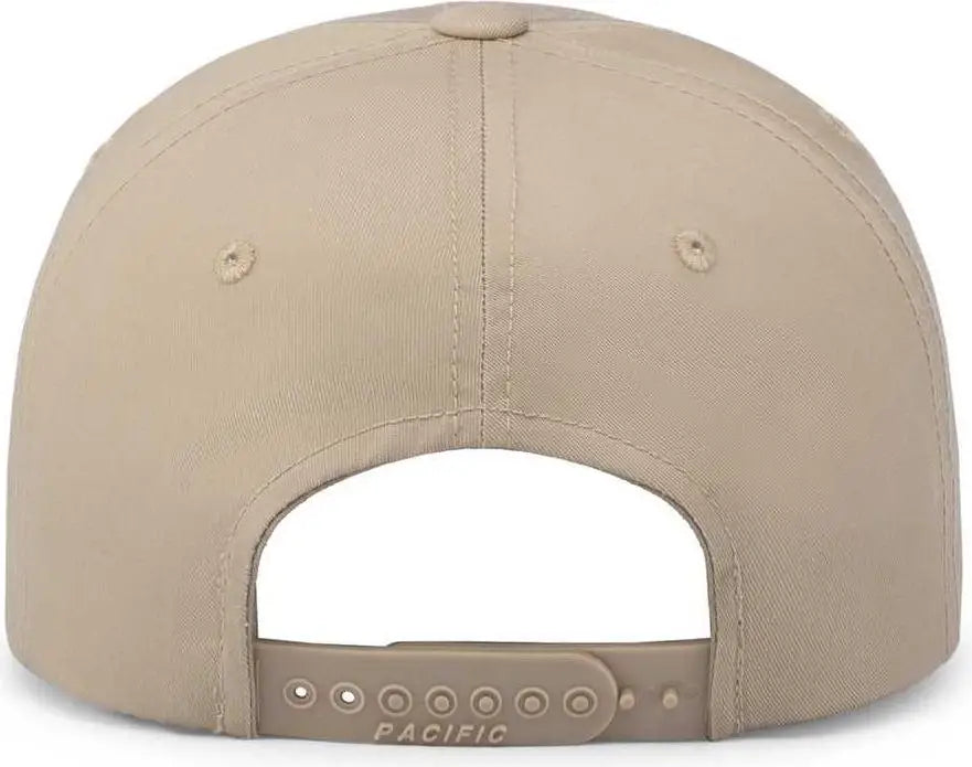 Pacific Headwear P208 Hybrid Snapback Dad Cap - Khaki