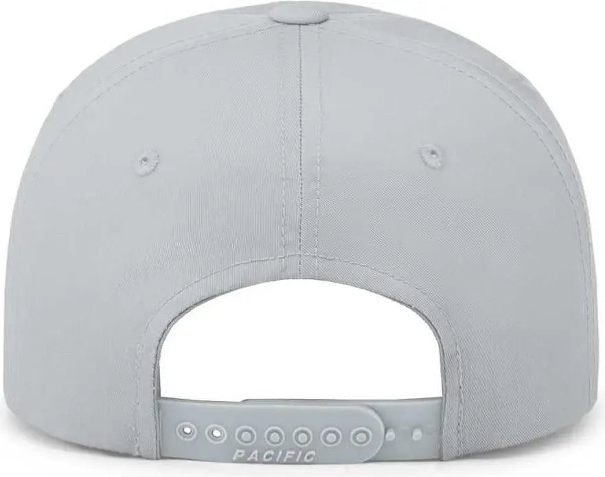 Pacific Headwear P208 Hybrid Snapback Dad Cap - Silver