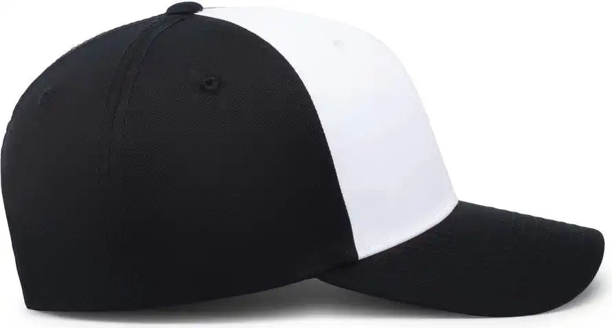 Pacific Headwear P208 Hybrid Snapback Dad Cap White Black / 7’’ 7 7/8’’