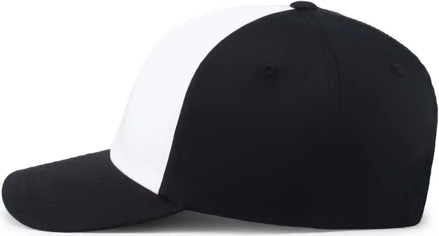 Pacific Headwear P208 Hybrid Snapback Dad Cap White Black / 7’’ 7 7/8’’