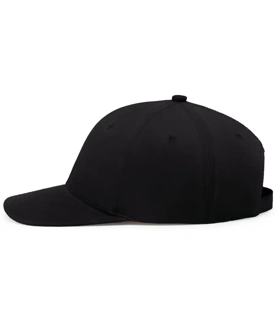 Pacific Headwear P299 Waxed Cotton Dad Cap Black / 7’’ 7 7/8’’