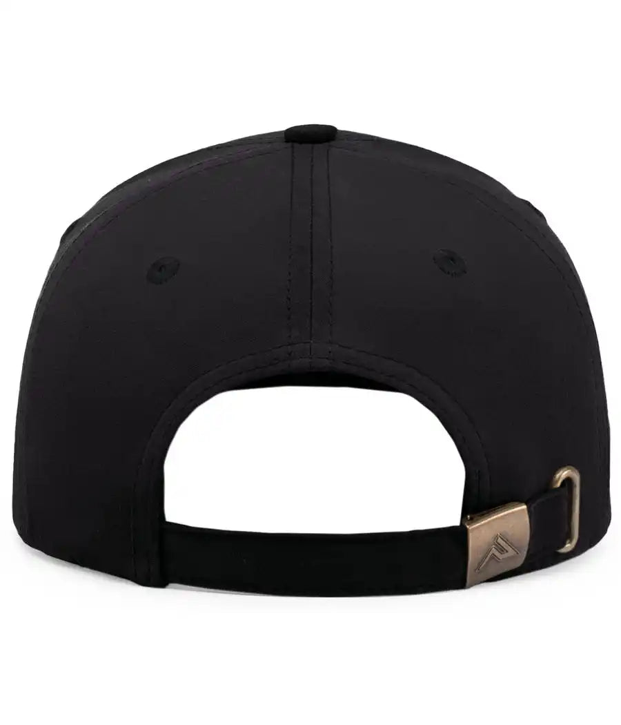 Pacific Headwear P299 Waxed Cotton Dad Cap Black / 7’’ 7 7/8’’