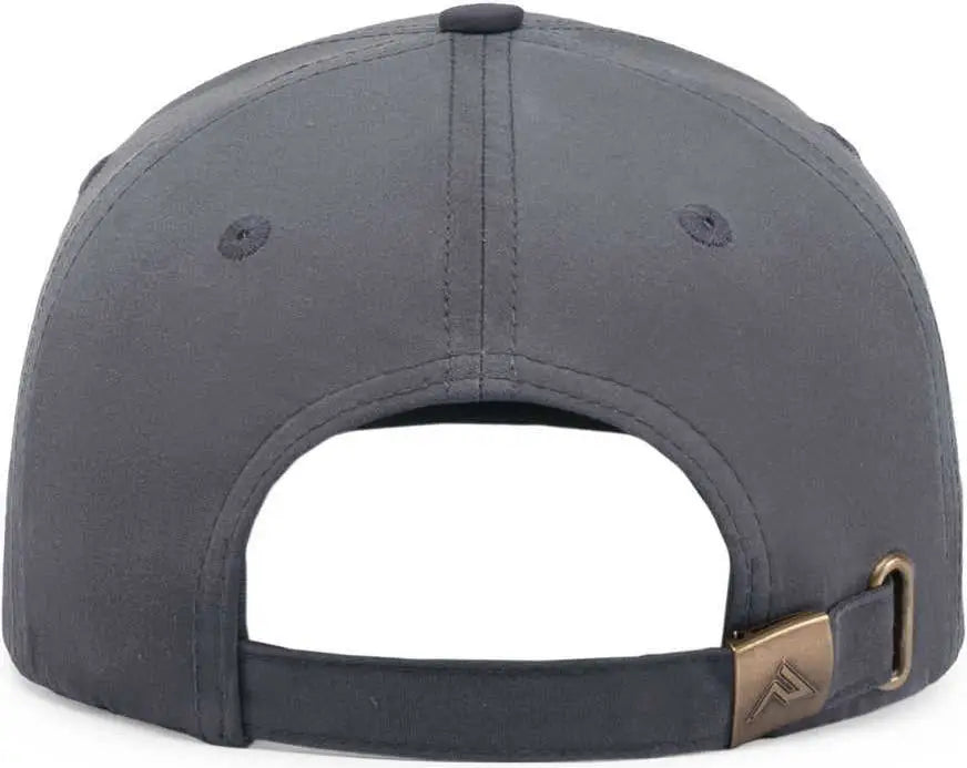 Pacific Headwear P299 Waxed Cotton Dad Cap - Graphite - 7’’ - 7 7/8’’
