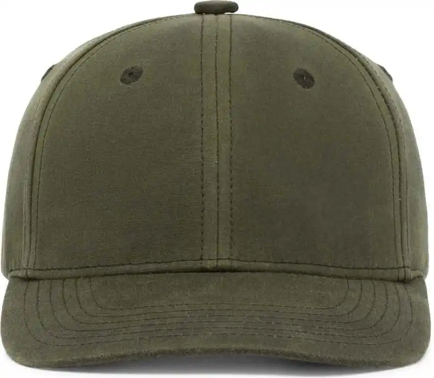 Pacific Headwear P299 Waxed Cotton Dad Cap - Moss - 7’’ - 7 7/8’’
