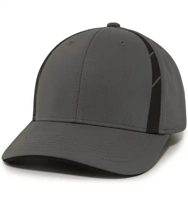 Pacific Headwear P303 Coolcore Sideline Snapback Cap - Graphite Black - Dark Gray / 7’’ - 7 7/8’’