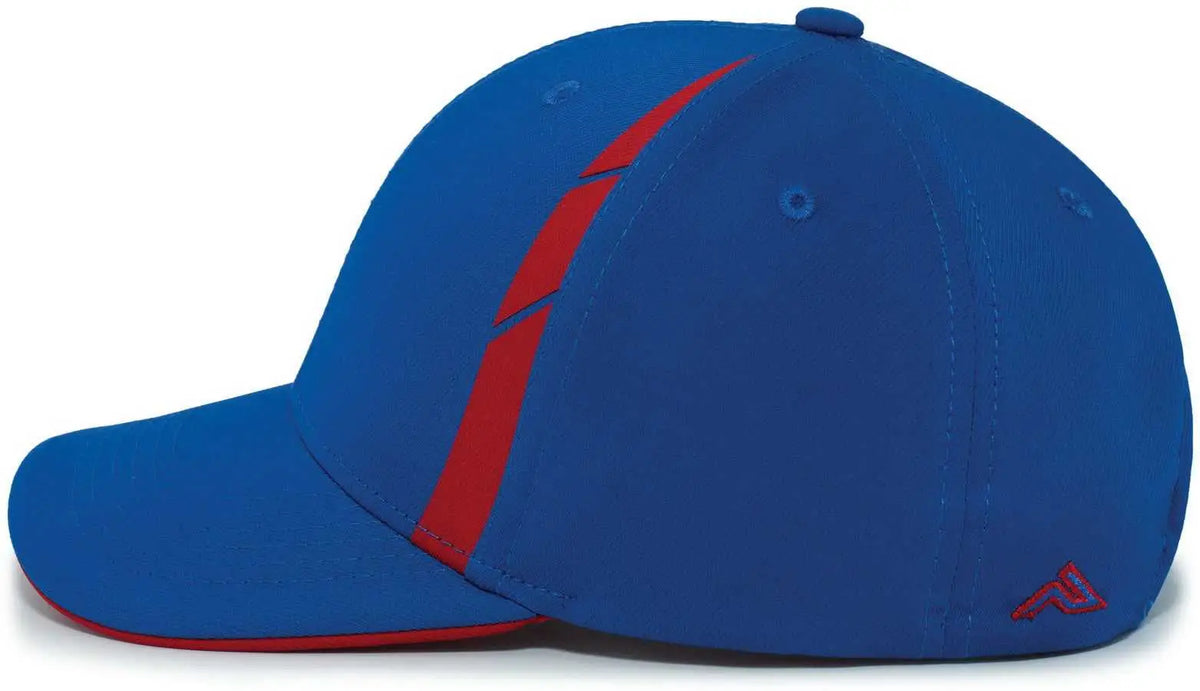 Pacific Headwear P303 Coolcore Sideline Snapback Cap - Royal Red - 7’’ - 7 7/8’’