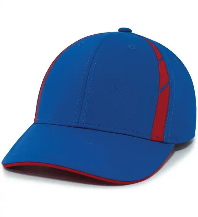 Pacific Headwear P303 Coolcore Sideline Snapback Cap - Royal Red - 7’’ - 7 7/8’’