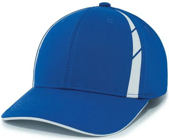 Pacific Headwear P303 Coolcore Sideline Snapback Cap - Royal White