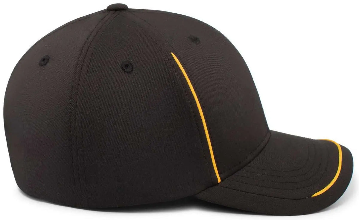 Pacific Headwear P304 Legend Cap - Black Gold - 7 3/8’’ 8’’