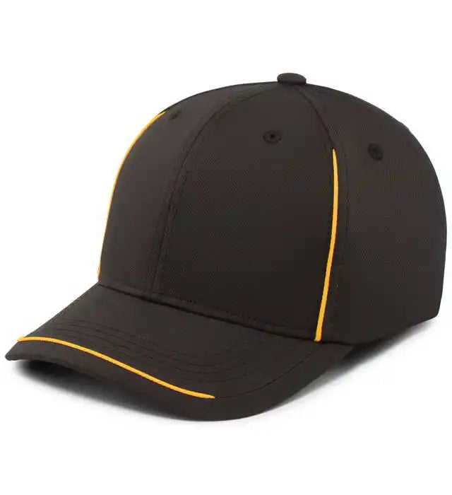 Pacific Headwear P304 Legend Cap - Black Gold - 6 7/8’’ 7 3/8’’