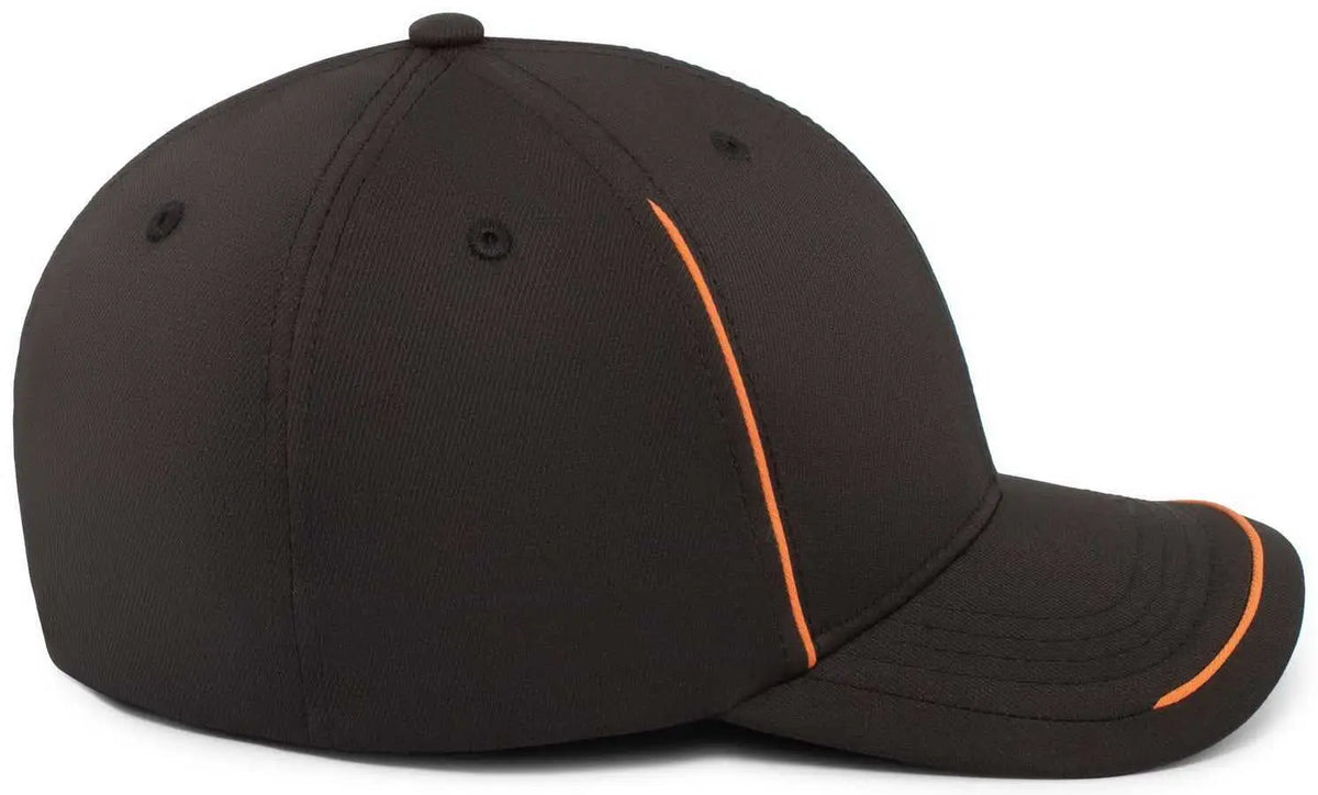 Pacific Headwear P304 Legend Cap - Black Orange - 6 7/8’’ 7 3/8’’