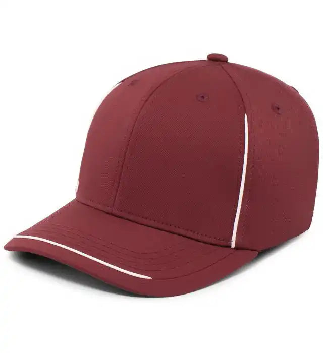 Pacific Headwear P304 Legend Cap - Maroon White - 6 7/8’’ 7 3/8’’