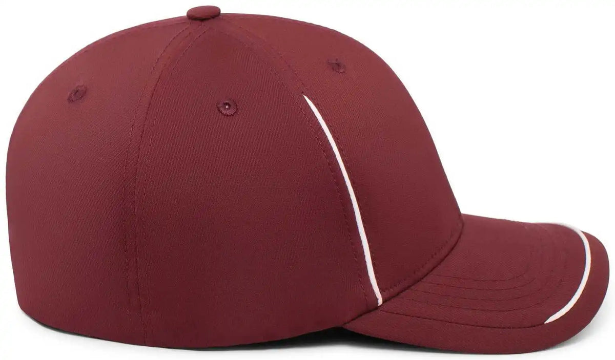 Pacific Headwear P304 Legend Cap - Maroon White