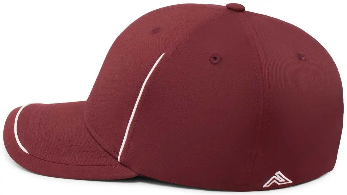 Pacific Headwear P304 Legend Cap - Maroon White