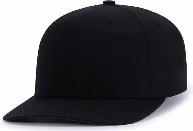 Pacific Headwear P322 Poly/cotton Snapback Cap - Black - 6 1/2’’ - 7’’