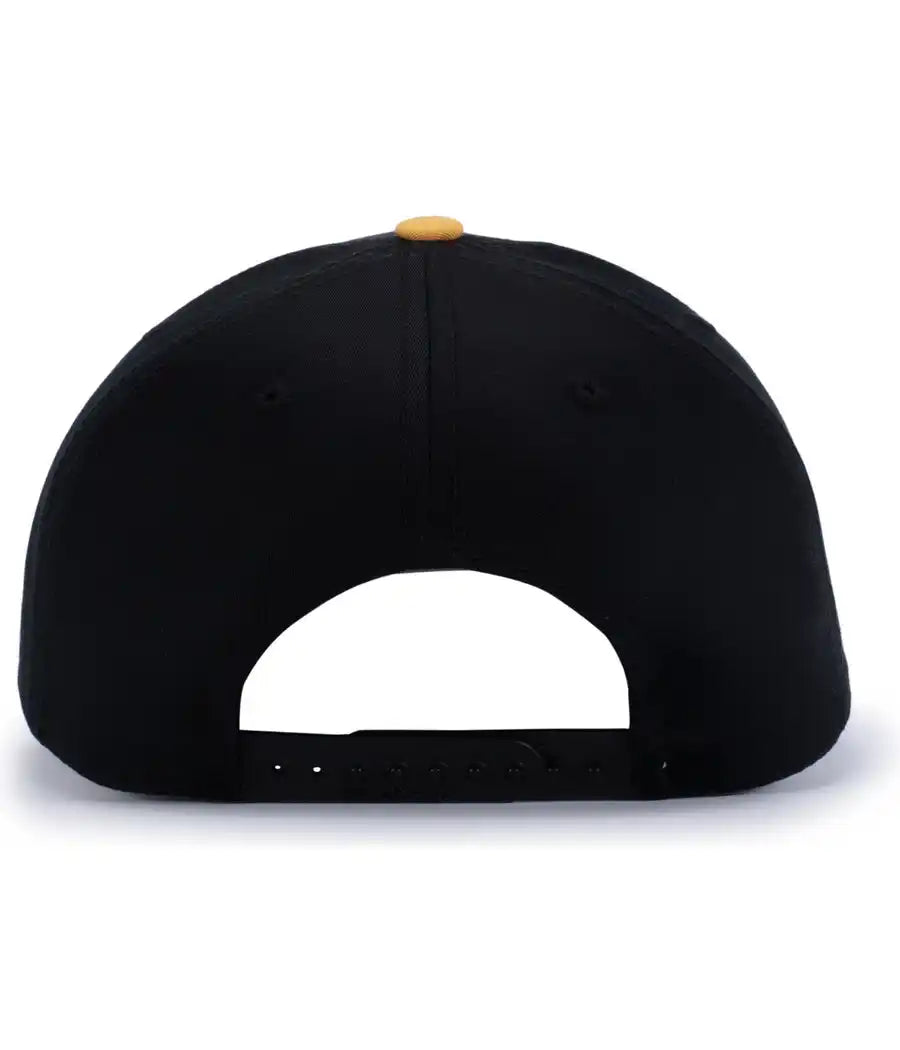 Pacific Headwear P322 Poly/cotton Snapback Cap - Black Gold
