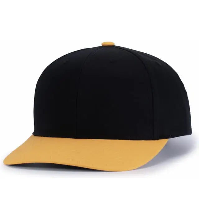 Pacific Headwear P322 Poly/cotton Snapback Cap - Black Gold