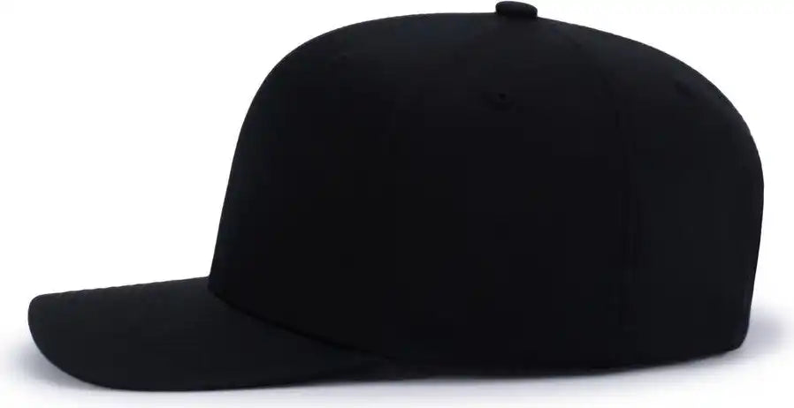 Pacific Headwear P322 Poly/cotton Snapback Cap Black