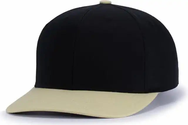 Pacific Headwear P322 Poly/cotton Snapback Cap - Black Vegas Gold - 6 1/2’’ - 7’’