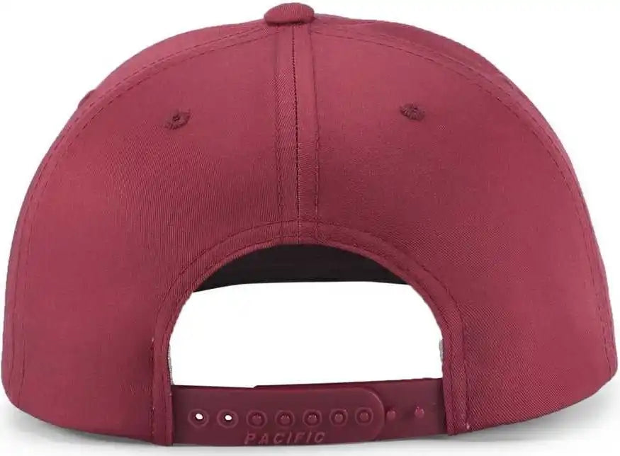 Pacific Headwear P322 Poly/cotton Snapback Cap Cardinal (sgma)