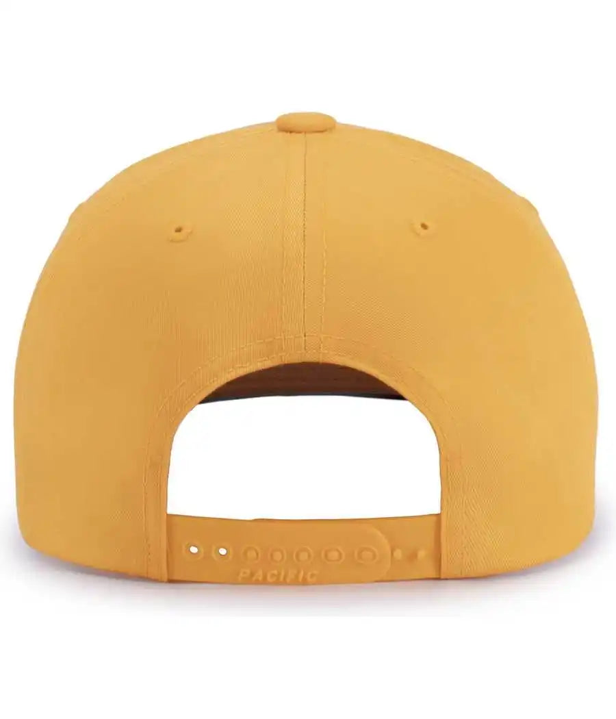 Pacific Headwear P322 Poly/cotton Snapback Cap Gold