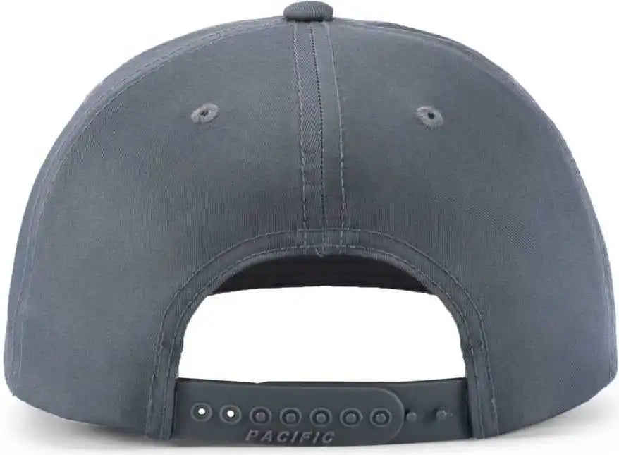 Pacific Headwear P322 Poly/cotton Snapback Cap Graphite