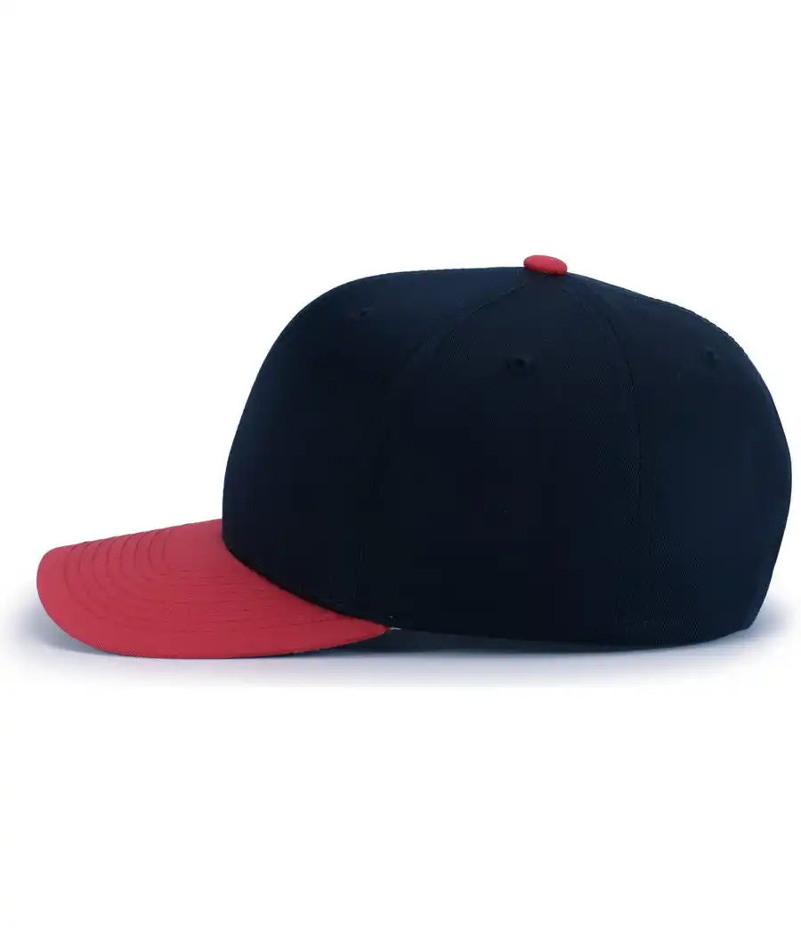 Pacific Headwear P322 Poly/cotton Snapback Cap Navy Red