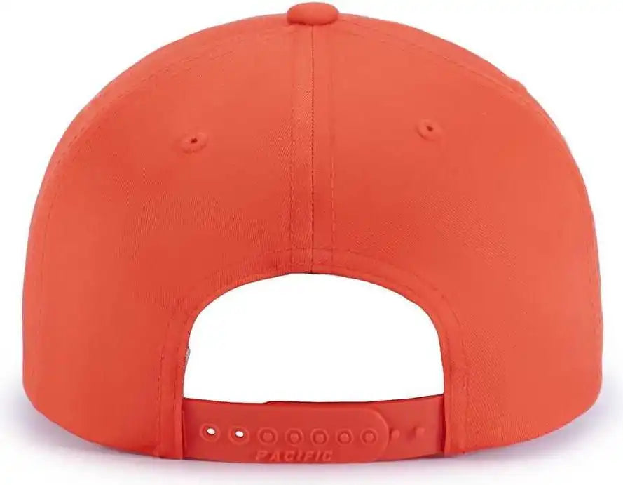 Pacific Headwear P322 Poly/cotton Snapback Cap - Orange