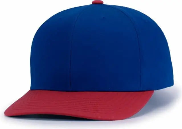 Pacific Headwear P322 Poly/cotton Snapback Cap - Royal Red