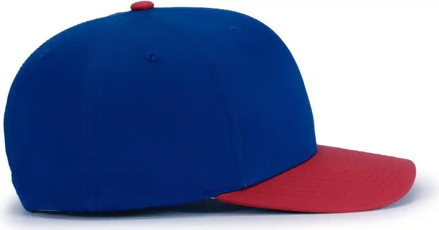 Pacific Headwear P322 Poly/cotton Snapback Cap Royal Red
