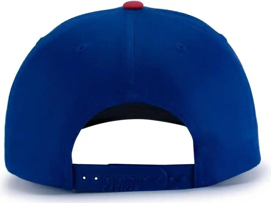 Pacific Headwear P322 Poly/cotton Snapback Cap Royal Red