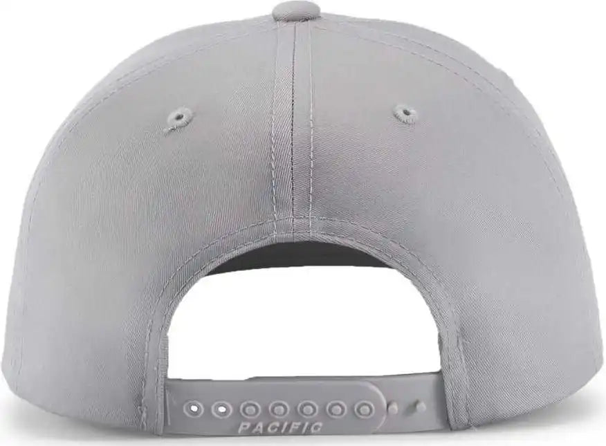 Pacific Headwear P322 Poly/cotton Snapback Cap Silver