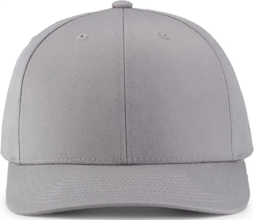 Pacific Headwear P322 Poly/cotton Snapback Cap - Silver - 6 1/2’’ - 7’’