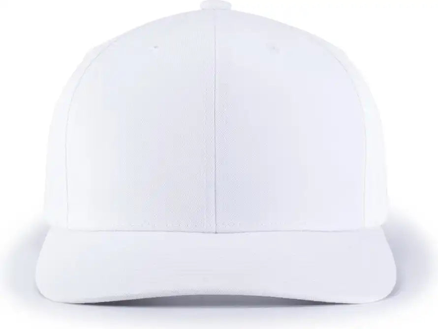 Pacific Headwear P322 Poly/cotton Snapback Cap - White - 6 1/2’’ - 7’’