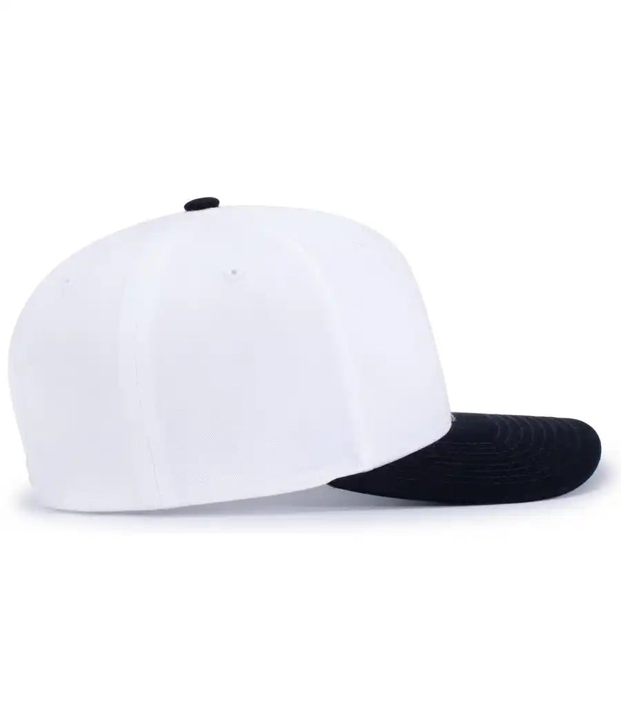 Pacific Headwear P322 Poly/cotton Snapback Cap White Navy