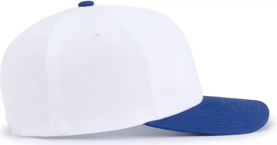 Pacific Headwear P322 Poly/cotton Snapback Cap White Royal