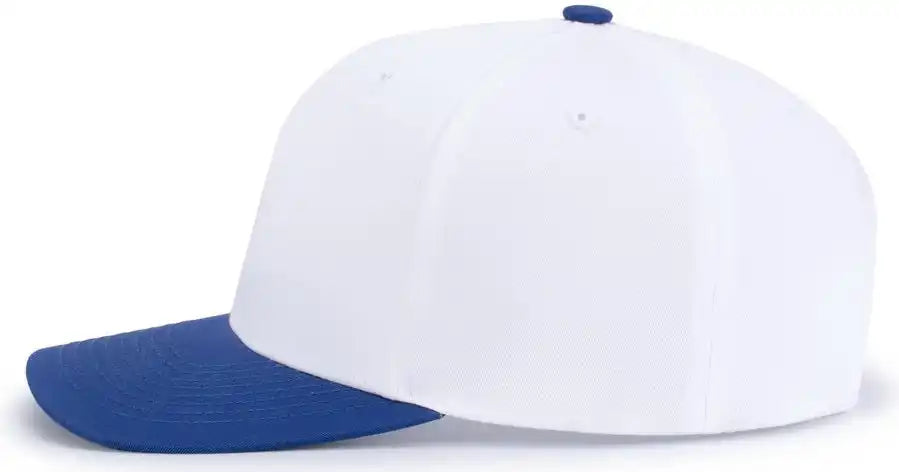 Pacific Headwear P322 Poly/cotton Snapback Cap White Royal