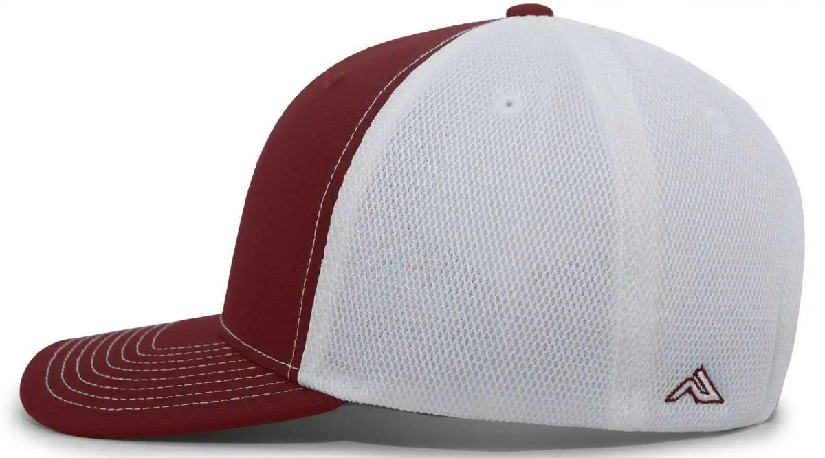 Pacific Headwear P365 Air Mesh Sideline Cap Maroon White / 7’’ 7 7/8’’