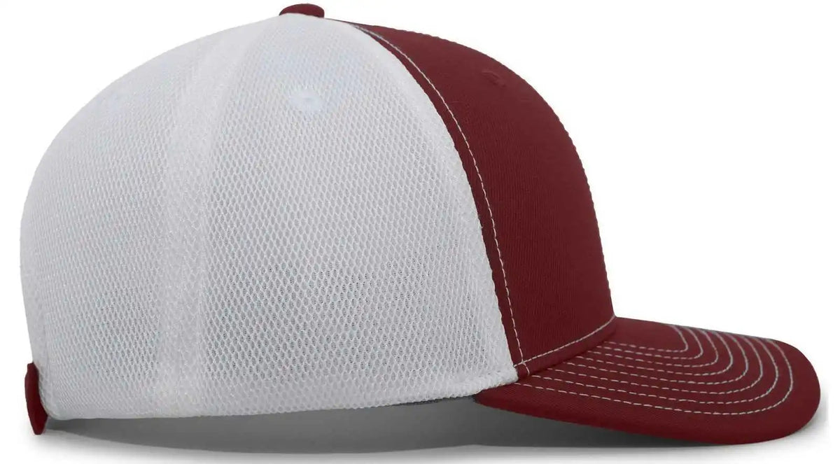 Pacific Headwear P365 Air Mesh Sideline Cap Maroon White / 7’’ 7 7/8’’