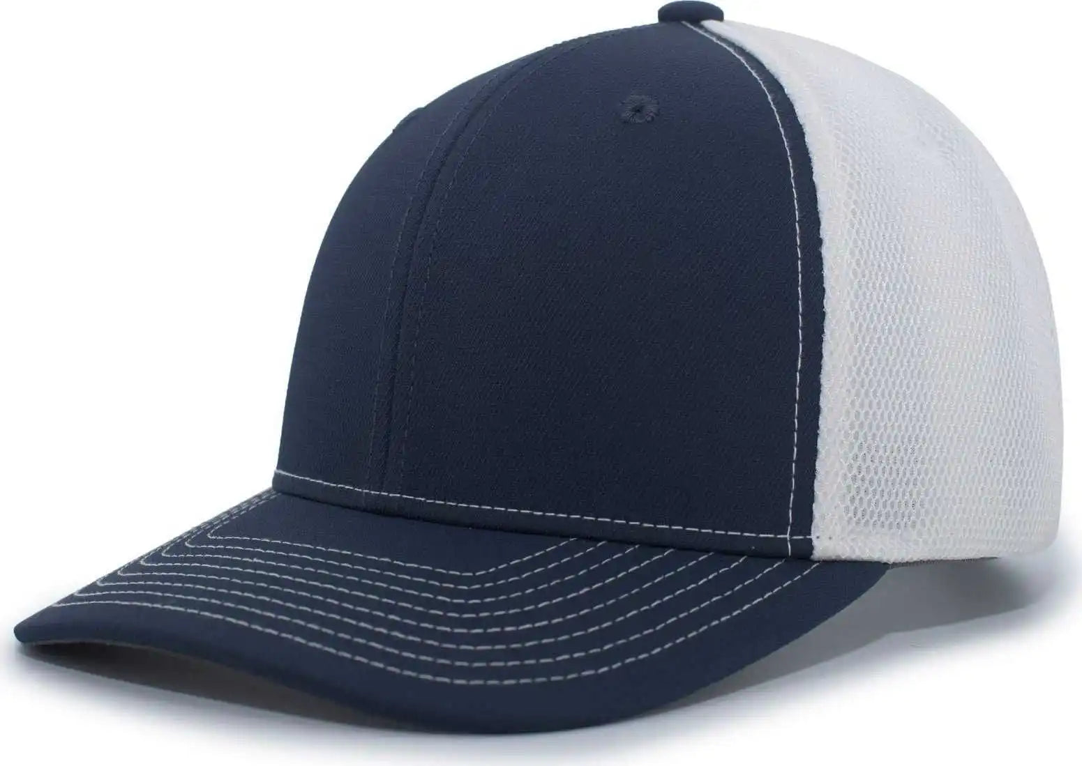 Pacific Headwear P365 Air Mesh Sideline Cap - Navy White - 7’’ - 7 7/8’’
