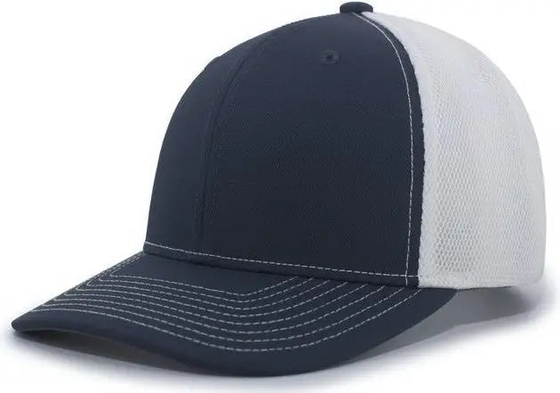 Pacific Headwear P365 Air Mesh Sideline Cap - Navy White
