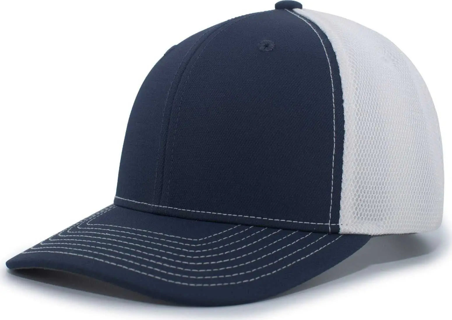 Pacific Headwear P365 Air Mesh Sideline Cap - Navy White
