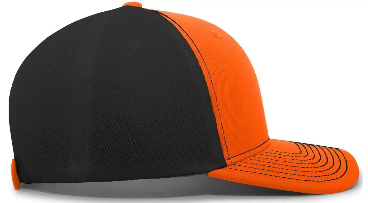 Pacific Headwear P365 Air Mesh Sideline Cap - Orange Black - 7’’ - 7 7/8’’